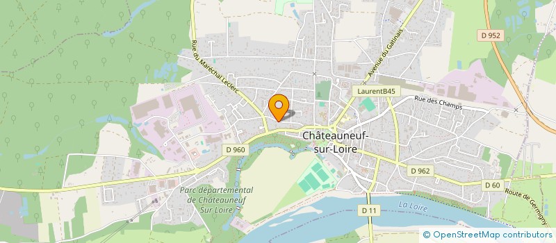 localisation de l'entreprise SACI KAYA à CHATEAUNEUF-SUR-LOIRE