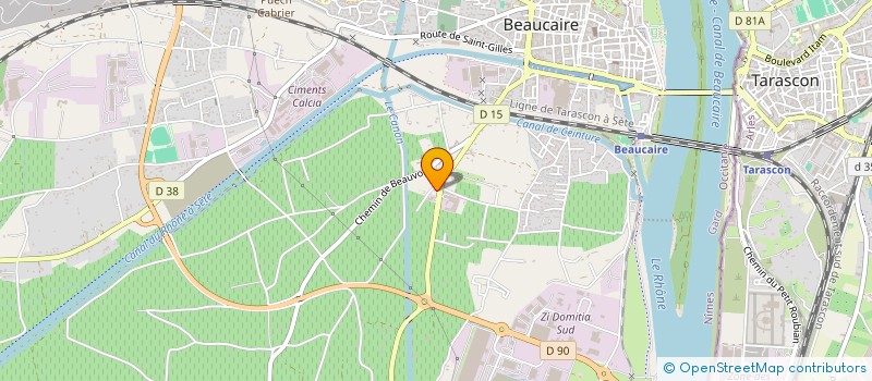 localisation de l'entreprise SACI MJSSSB  BEAUCAIRE