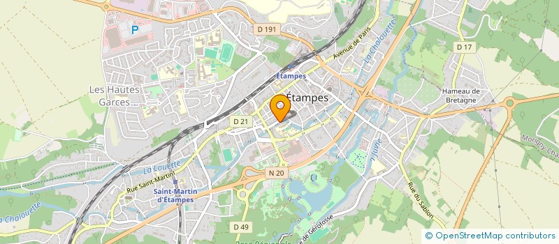 localisation de l'entreprise SACIM PRO à ETAMPES