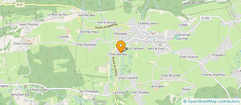 localisation de l'entreprise SACK  SAINT-PAUL-EN-CHABLAIS