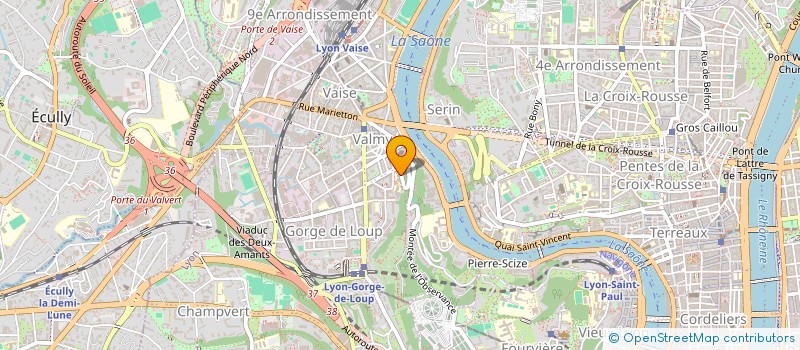 localisation de l'entreprise SACLAC  LYON 9EME