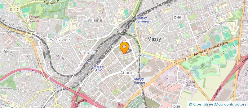 localisation de l'entreprise SACLAI à MASSY