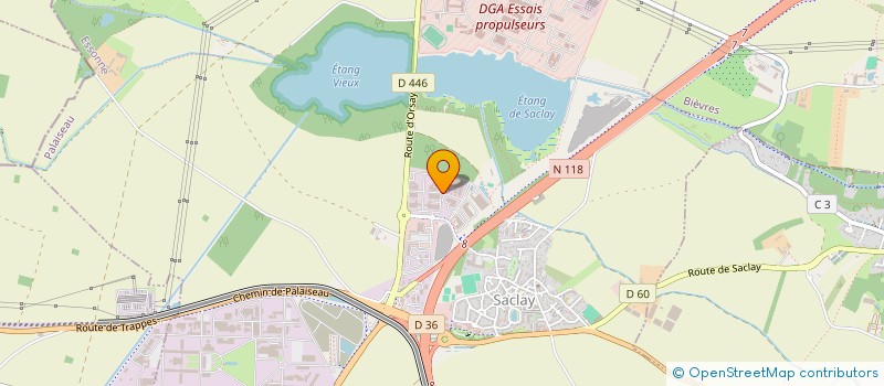 localisation de l'entreprise SACLAY CARON CLUSTER  SACLAY