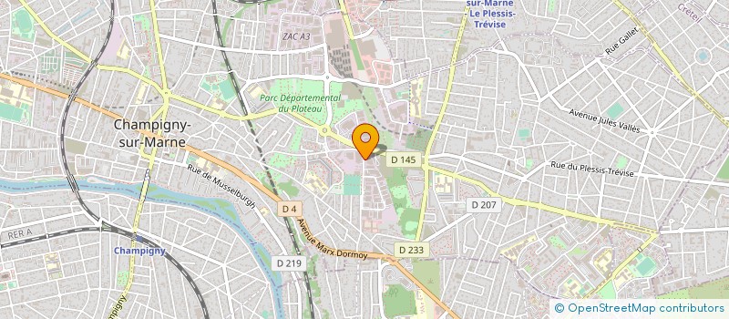 localisation de l'entreprise SACLER à CHAMPIGNY-SUR-MARNE
