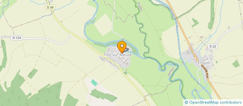 localisation de l'entreprise SACLO 2 à TILLY-SUR-MEUSE