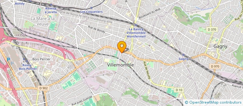localisation de l'entreprise SACLUC à VILLEMOMBLE