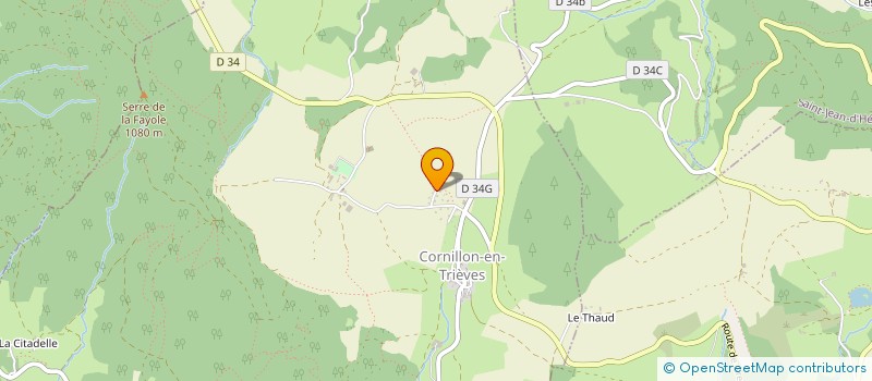 localisation de l'entreprise SACM- SERRURERIE  CORNILLON-EN-TRIEVES