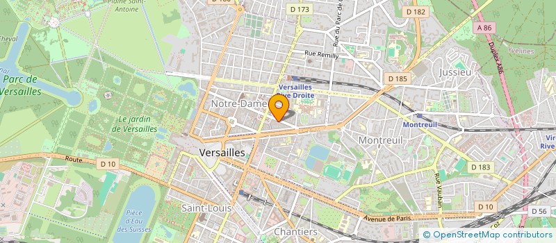 localisation de l'entreprise SACMARI à VERSAILLES