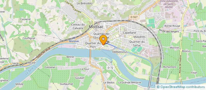 localisation de l'entreprise SACO DE BEAUVAL  MOISSAC