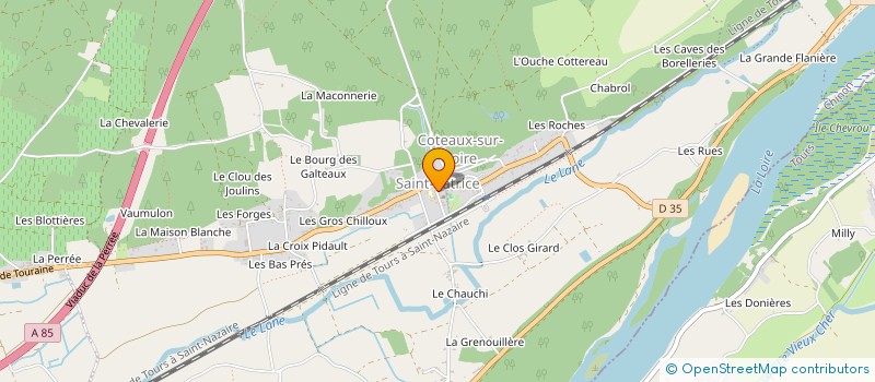 localisation de l'entreprise SACOCOMA  COTEAUX-SUR-LOIRE