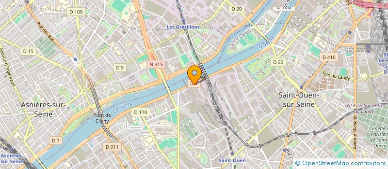 localisation de l'entreprise SACODAV SARL à SAINT-OUEN-SUR-SEINE