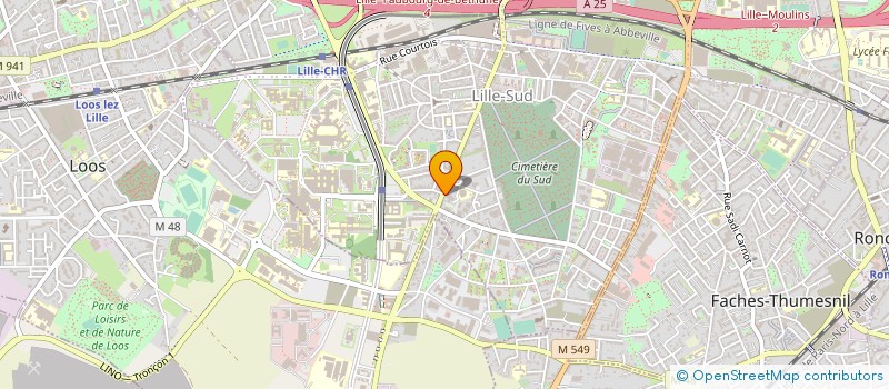 localisation de l'entreprise SACOM à LILLE