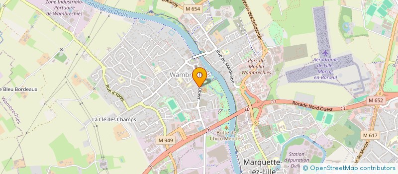 localisation de l'entreprise SACOM à WAMBRECHIES