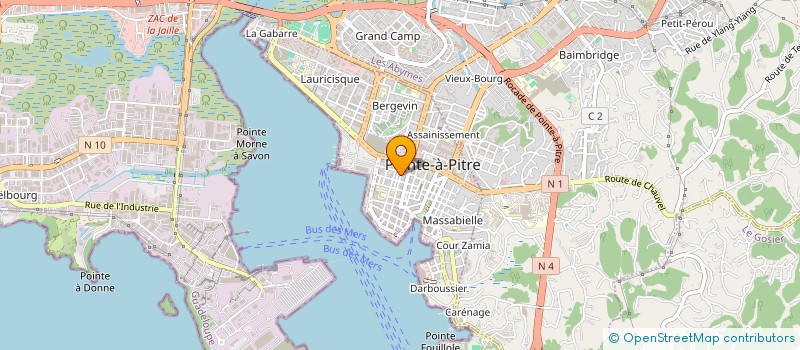 localisation de l'entreprise SACOMA ANTILLE CONSOMMATION à POINTE-A-PITRE