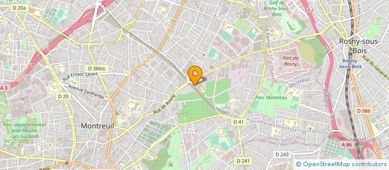 localisation de l'entreprise SACOOP-MONTREUIL UN à MONTREUIL