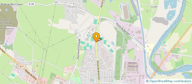 localisation de l'entreprise SACR'INVEST  MABLY