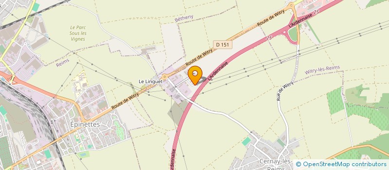localisation de l'entreprise SACRE BETON à CERNAY-LES-REIMS