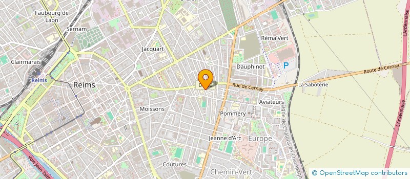 localisation de l'entreprise SACRE BURLESQUE PRODUCTION  REIMS