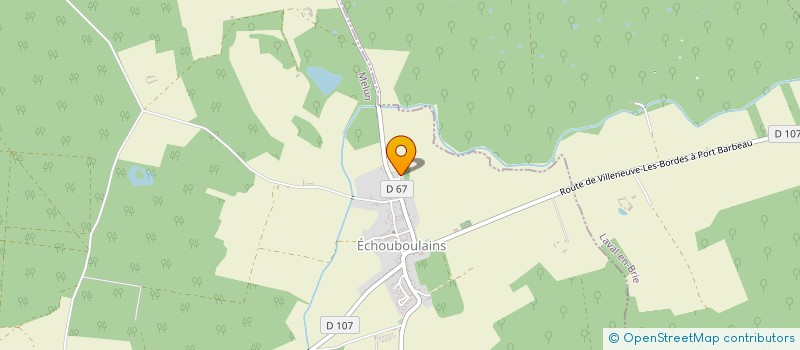 localisation de l'entreprise SACRE CHARLEMAGNE  ECHOUBOULAINS