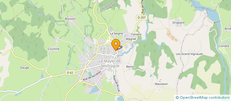 localisation de l'entreprise SACRE MONTAGN'ART  LE MAYET-DE-MONTAGNE