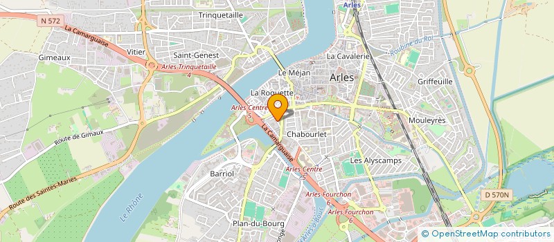 localisation de l'entreprise SACRE VENDREDI PRODUCTIONS  ARLES