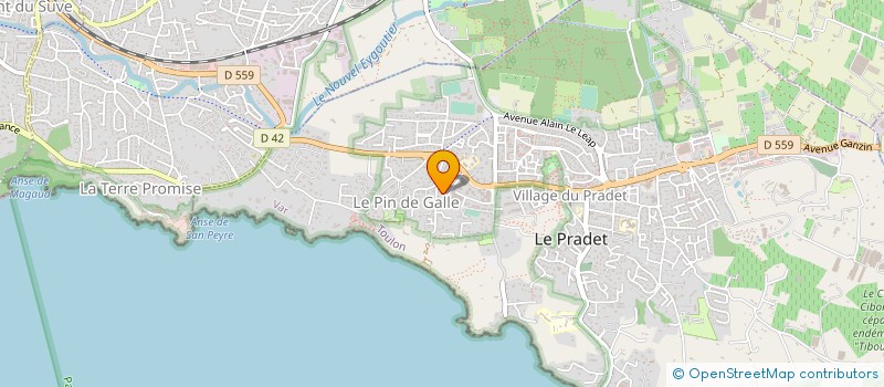 localisation de l'entreprise SACREE MUSIQUE  LE PRADET