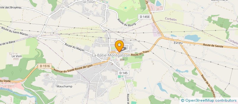 localisation de l'entreprise SACREES PEPITES !  LA BATIE-MONTGASCON