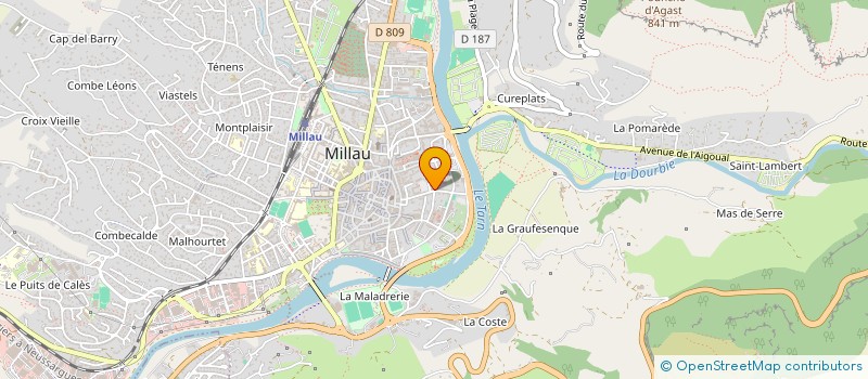 localisation de l'entreprise SACRIOGIGI  MILLAU