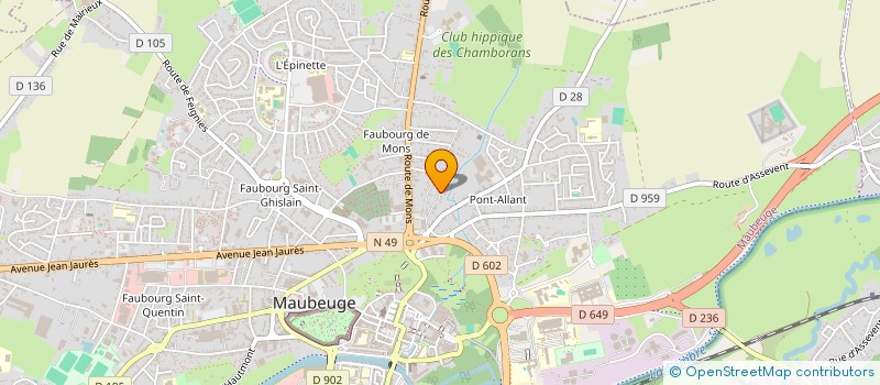 localisation de l'entreprise SACS ET PATOUNES DE NATH ET SYLVIE à MAUBEUGE