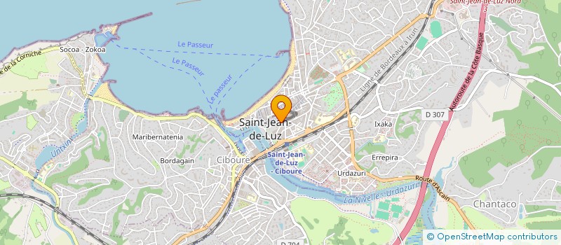 localisation de l'entreprise SACUSA à SAINT-JEAN-DE-LUZ