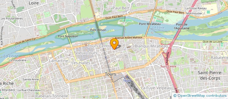 localisation de l'entreprise SACVA  TOURS