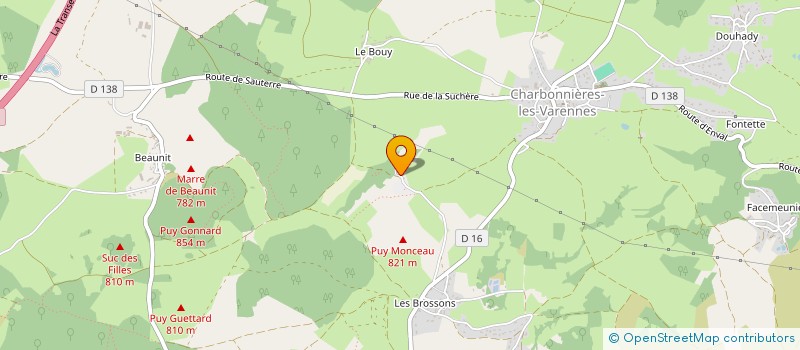 localisation de l'entreprise SACYMA  CHARBONNIERES-LES-VARENNES