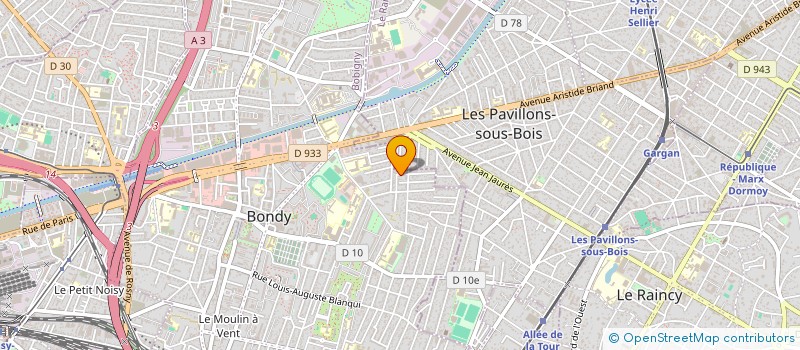 localisation de l'entreprise SAD  BONDY