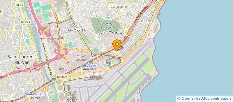 localisation de l'entreprise SAD  NICE
