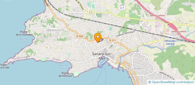 localisation de l'entreprise SAD ASSOCIES (SANS AUCUN DOUTE)  SANARY-SUR-MER