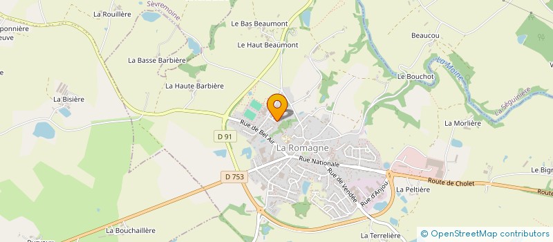 localisation de l'entreprise SAD IMMO  LA ROMAGNE