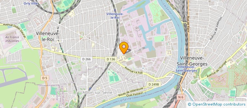 localisation de l'entreprise SAD' LOC  VILLENEUVE-LE-ROI