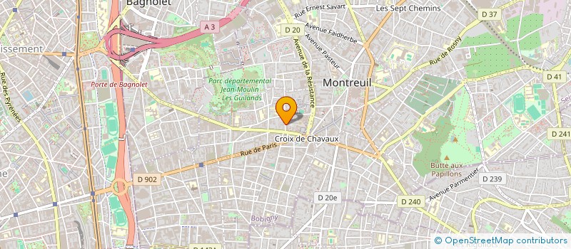 localisation de l'entreprise SAD RENOVATION à MONTREUIL