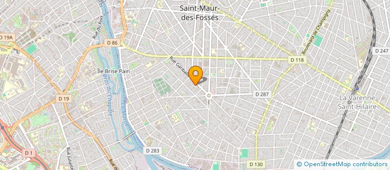 localisation de l'entreprise SAD'S INTERIM 1  SAINT-MAUR-DES-FOSSES