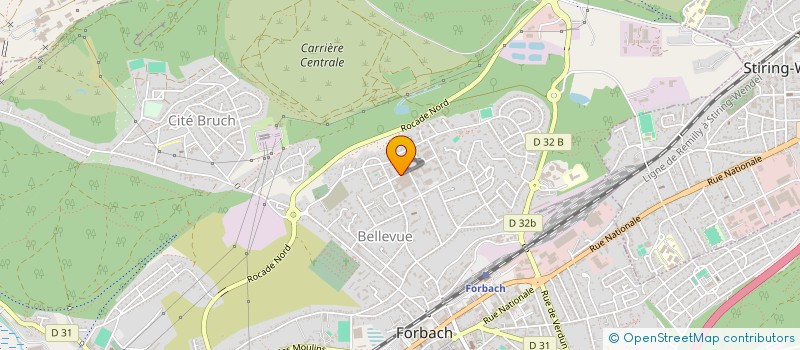 localisation de l'entreprise SADA  FORBACH