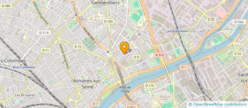 localisation de l'entreprise SADAQA JARIYA à GENNEVILLIERS