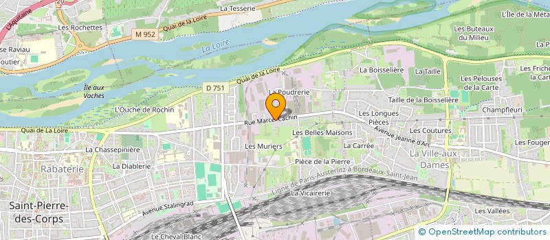 localisation de l'entreprise SADE  SAINT-PIERRE-DES-CORPS