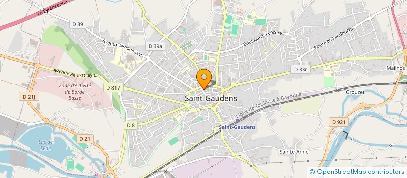 localisation de l'entreprise SADE à SAINT-GAUDENS