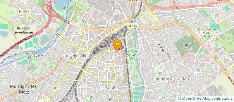 localisation de l'entreprise SADE COMPAGNIE GENERALE DES EXPLOITATIONS DE L'EST DE LA FRANCE  METZ