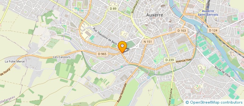 localisation de l'entreprise SADEDIN à AUXERRE