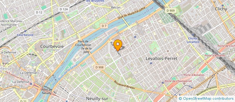localisation de l'entreprise SADEFA INDUSTRIES à LEVALLOIS-PERRET