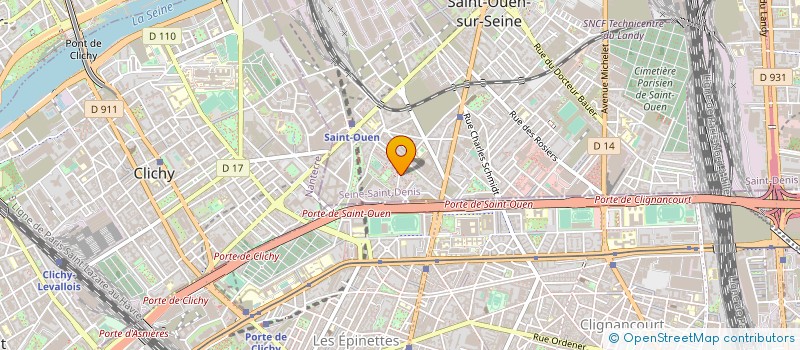 localisation de l'entreprise SADEGA à SAINT-OUEN-SUR-SEINE