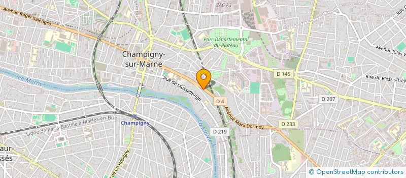 localisation de l'entreprise SADEL DELAPORTE à CHAMPIGNY-SUR-MARNE