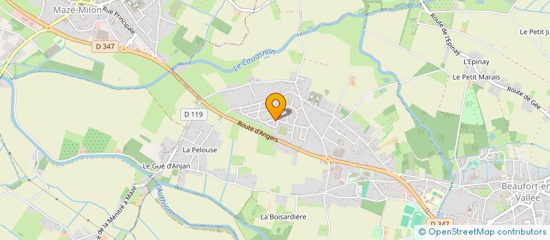 localisation de l'entreprise SADEL ORVAULT à BRISSAC LOIRE AUBANCE