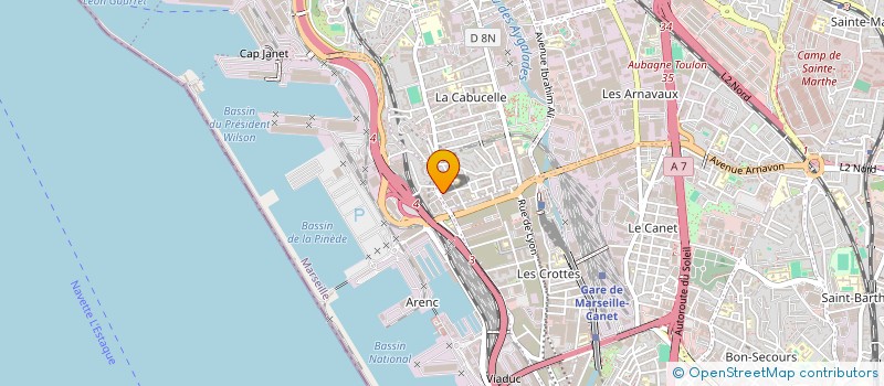 localisation de l'entreprise SADELLI IMMOBILIER à MARSEILLE